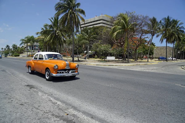Hawana Kuba Około Kwietnia 2022 Klasyczny Samochód Ulicach Hawany — Zdjęcie stockowe