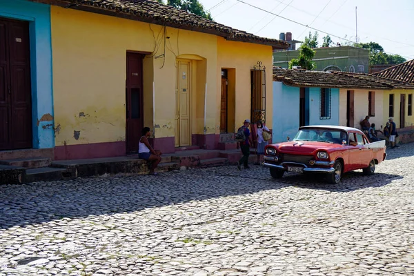Trinidad Cuba Alrededor Mayo 2022 Automóvil Clásico Las Calles Trinidad — Foto de Stock