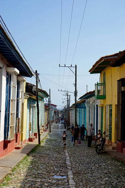 Тринідад Куба Приблизно 2022 Рік Ліниві Вулиці Центрі Міста — стокове фото