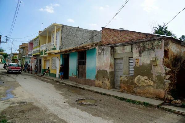 Trynidad Kuba Około Maja 2022 Klasyczny Samochód Ulicach Trynidadu — Zdjęcie stockowe