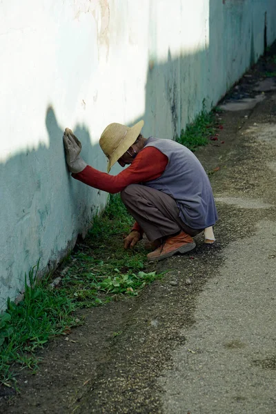 Trinidad Küba Mayıs 2022 Trinidad Sokakları Temizleme — Stok fotoğraf