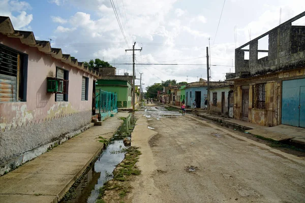 Cárdenas Cuba Alrededor Mayo 2022 Paisaje Callejero Con Casas Antiguas —  Fotos de Stock