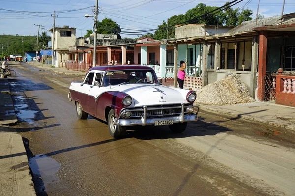 Limonar Cuba Vers Mai 2022 Claasic Old Voiture Dans Petit — Photo