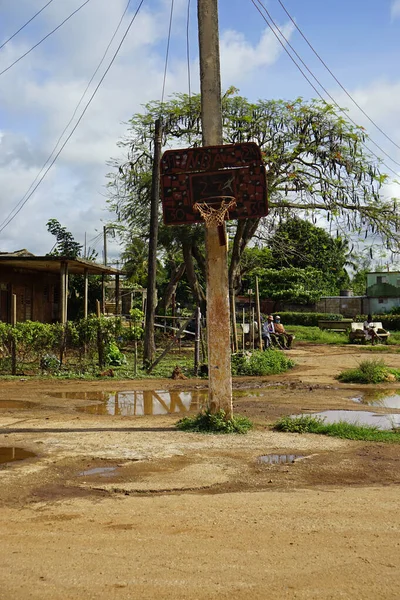 Limonar Cuba Alrededor Mayo 2022 Simple Campo Baloncesto Centro Ciudad —  Fotos de Stock