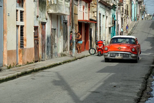 Matanzas Cuba Alrededor Mayo 2022 Clásico Coche Las Calles —  Fotos de Stock