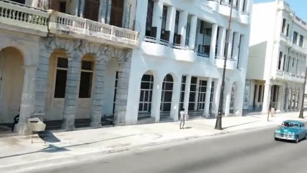 Havana Kuba Kolem Května 2022 Autem Malceon Slavné Plážové Cestě — Stock video