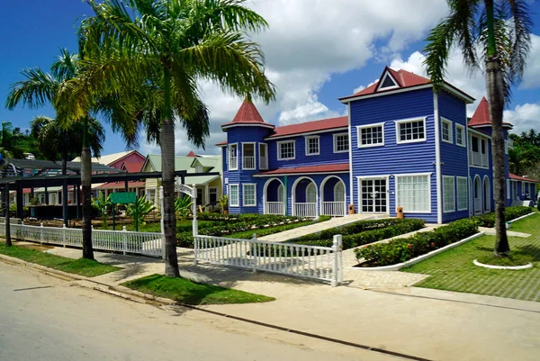 Maisons Bois Colorées Samana République Dominicaine — Photo