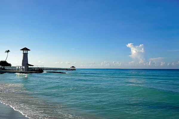 Alba Umore Faro Bayahibe Nella Repubblica Dominicana — Foto Stock