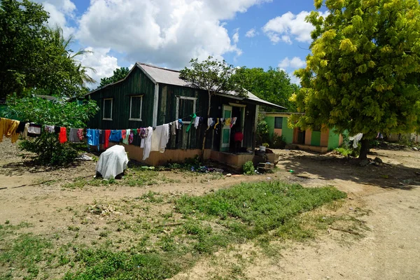 Dominik Cumhuriyeti Ndeki Fakir Çiftçi Köyü — Stok fotoğraf