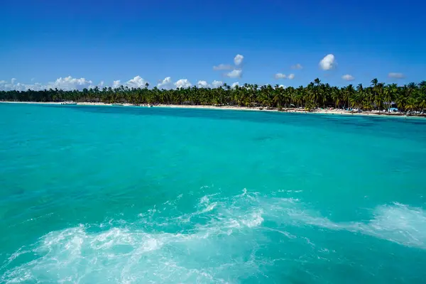 Egzotyczna Tropikalna Wyspa Saona Republice Dominikańskiej — Zdjęcie stockowe