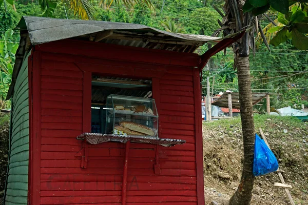 Dominik Cumhuriyeti Nin Samana Yarımadasındaki Ahşap Barakayı Yıktılar — Stok fotoğraf
