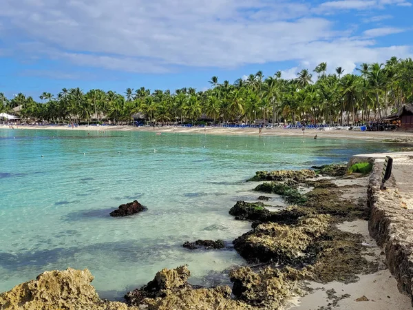 Exotische Tropische Bucht Der Nähe Von Bayahibe Der Dominikanischen Republik — Stockfoto