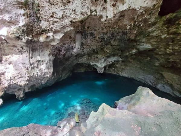 Malownicza Jaskinia Oczu Santo Domingo Republice Dominikany — Zdjęcie stockowe
