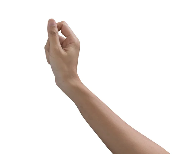 Femme main tenir carte de visite virtuelle — Photo