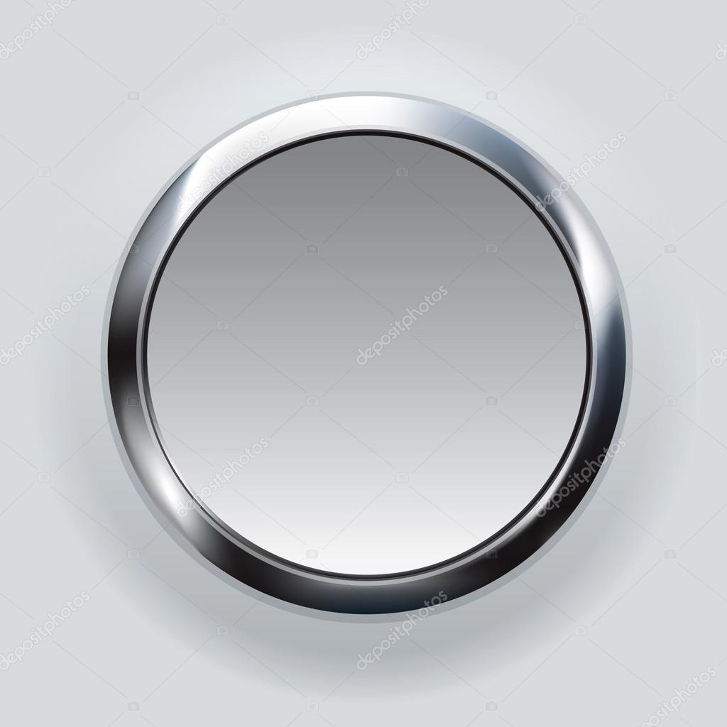 Silver Button Background Stock Photo, Picture and Royalty Free