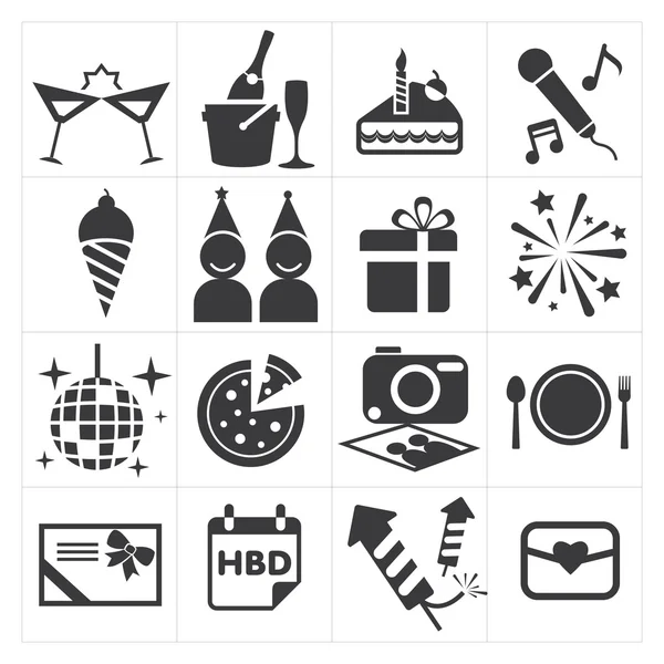 Icon party celebrate — Stock Vector