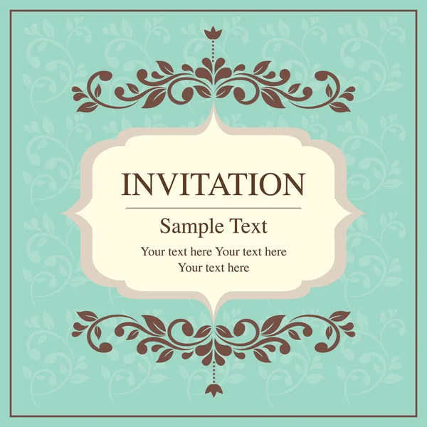 Tarjeta de invitación — Vector de stock