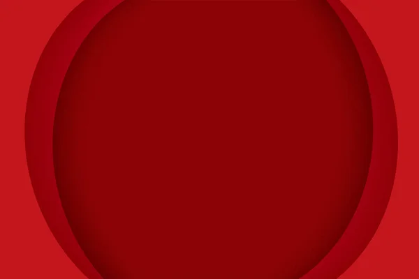 Kırmızı Kağıt Tabaka Soyut Arkaplan Kağıt Kesikli Daire Metin Için — Stok Vektör