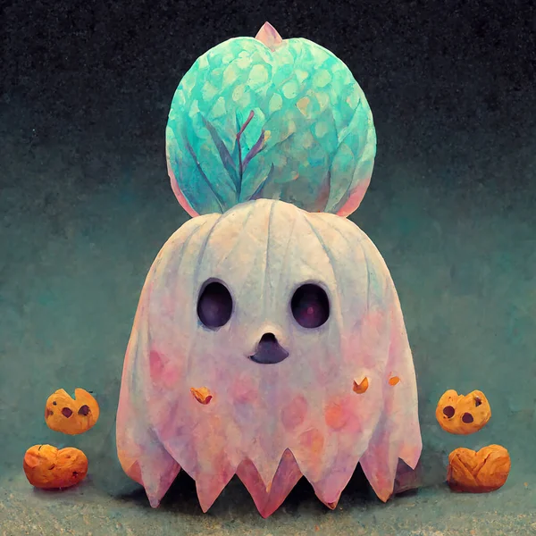 Halloween Cute Pumpkin Background — Foto de Stock