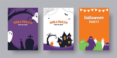 Halloween background. Halloween illustration template for poster, flyer, sale, and all design.