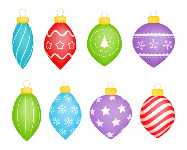 Adorno Navidad Decoración Aislada Sobre Fondo Blanco — Archivo Imágenes Vectoriales
