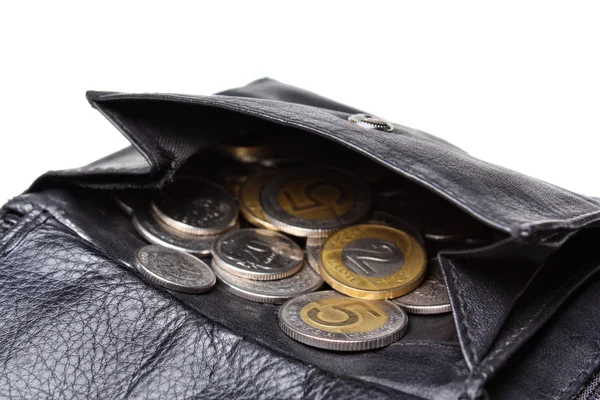 Money in leather wallet — Stock Photo, Image