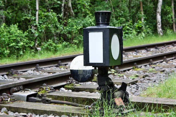 Cambiamento dell'interruttore ferroviario — Foto Stock