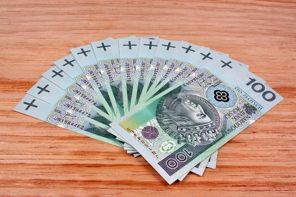 Salário de dinheiro polonês — Fotografia de Stock