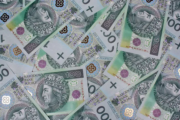 Money polish background — Stock Photo, Image