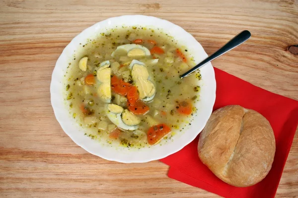 Белый борщовый суп — стоковое фото