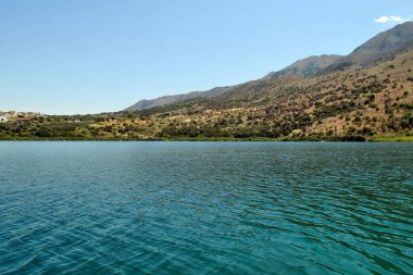 Kournas Gölü 'ne bak. Orada vahşi kaplumbağalar var.