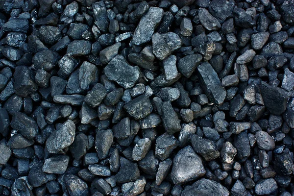 Polnische Kohle Aus Bergbauvorkommen Als Hintergrund Schwarzer Mineralressourcen Textur — Stockfoto