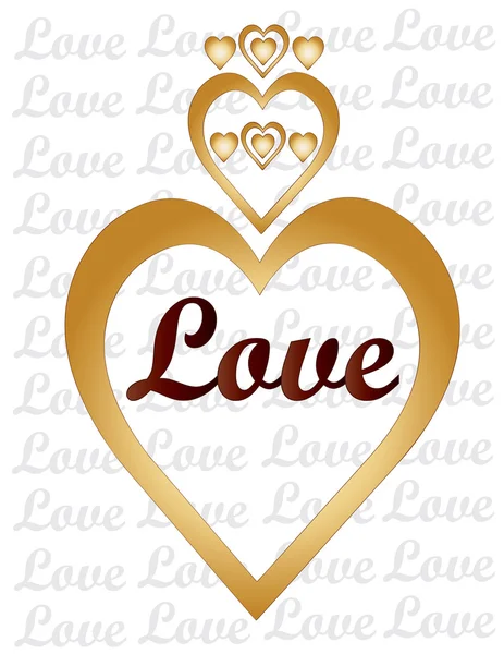 ความรักและหัวใจ — ภาพเวกเตอร์สต็อก