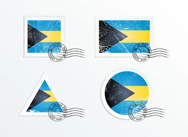 Bandera de Bahamas — Vector de stock