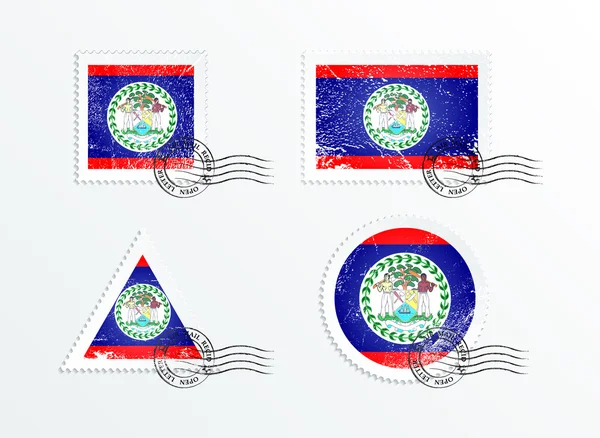 Bandera de Belice — Vector de stock