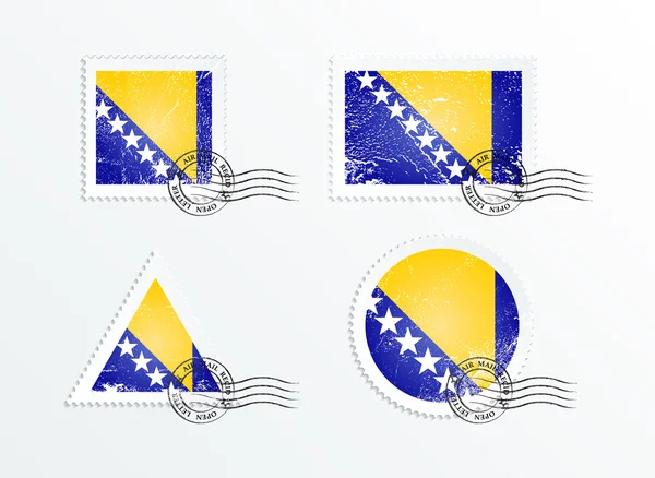 Bandera de Bosnia y Herzegovina — Vector de stock