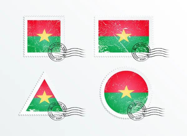 Bendera Burkina Faso - Stok Vektor