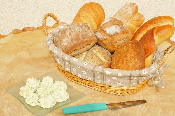 Rolos de pão variados — Fotografia de Stock