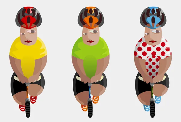 Tour de France winners — Stock Vector