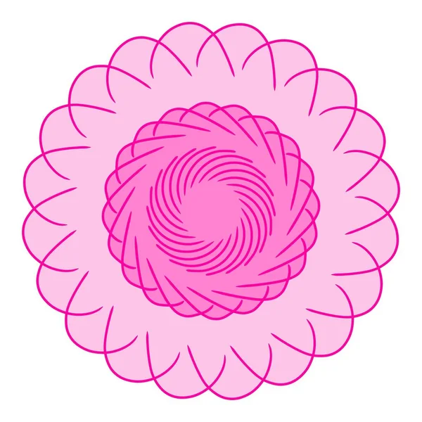 Süs için uygun dekoratif kasımpatı mandala çizimi