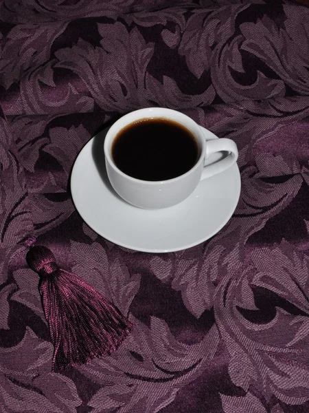 Weiße Tasse Kaffee — Stockfoto