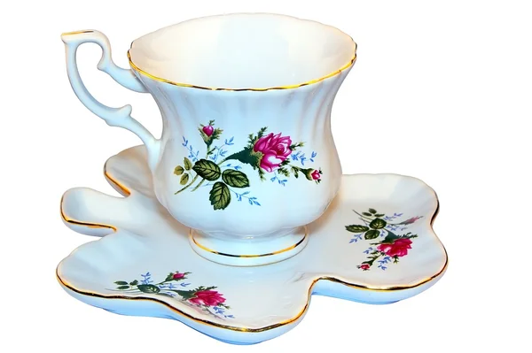uçan daire ile çay için fincan