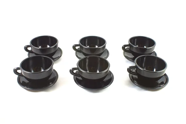 Black cups — Stock Photo, Image
