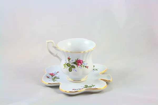 Cup for tea with saucer — Stock Photo, Image
