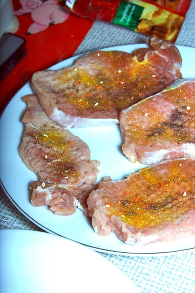 Koteletts vom Schweinefilet — Stockfoto