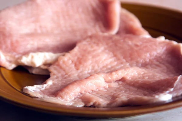 Pork battered on thin strip — Stock Photo, Image