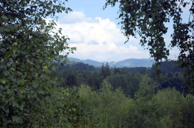 dağ manzarası üzerinde göster