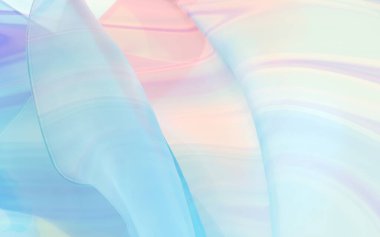 Beyaz arka planda, 3D görüntülü mezuniyet kıyafetleri. Bilgisayar dijital çizimi.