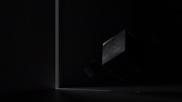 Cube Light Rendering — Stock Video