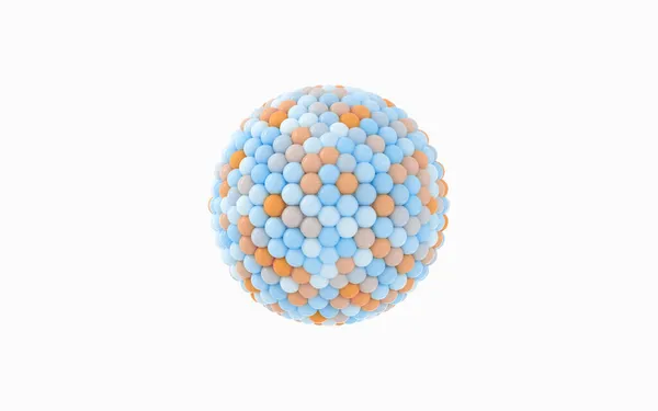 Many Balls Combined Big Ball Rendering Computer Digital Drawing — Stock Photo, Image